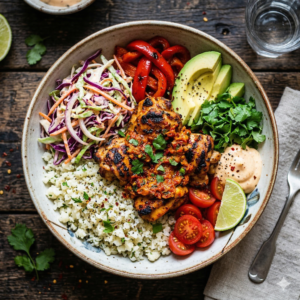 Low Carb Peri-Peri Chicken Bowl